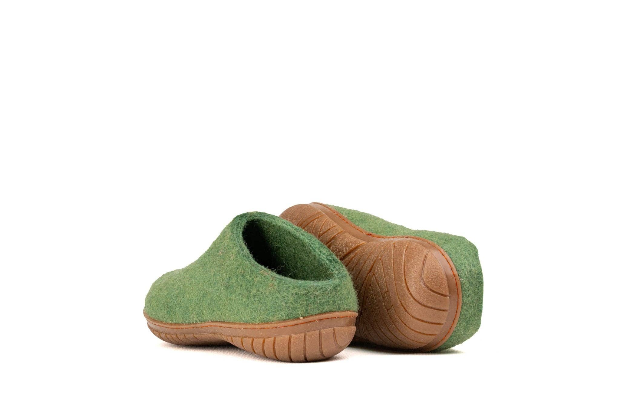 Woollyes Inc - Wholesale Slippers - Unisex - Outdoor Open Heel Slippers With Rubber Sole - Green5