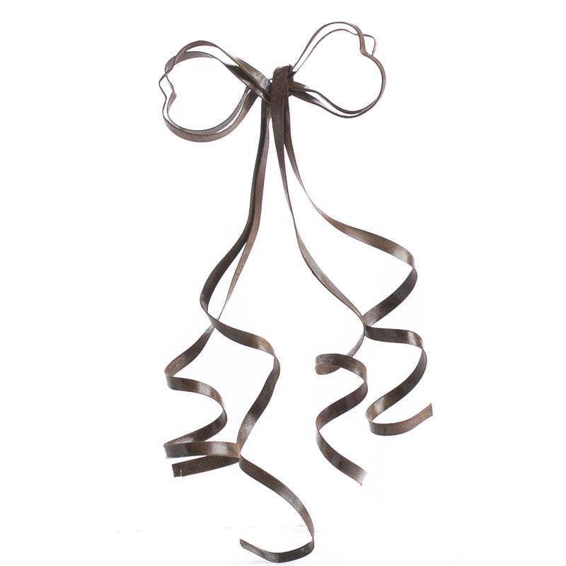 Factory Direct Craft - Wholesale Ornament - 6" Rusty Patina Tin Bow – Vintage Look Decor Accent2