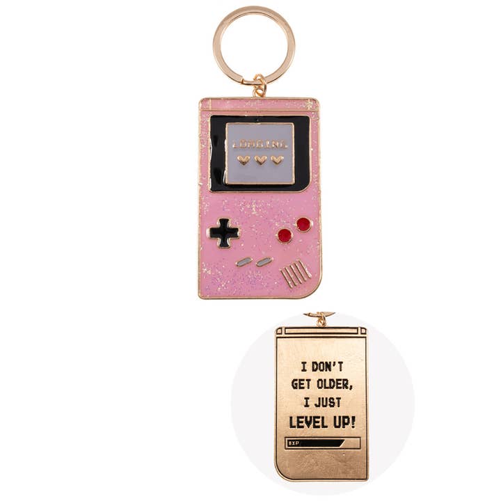 Fashion City - Wholesale Keychain - Women's - Retro Glitter Gameboy Inspiration Keychain