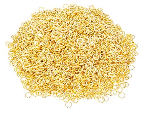 Mandala Crafts – Großhandel Bastelzubehör – Chainmail Ring Chain Maille Jump Ring, offene Aluminiumfarbe3