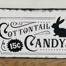A Gnome on the Roam - Wholesale Sign - Fun Easter Sign, Cottontail Candy shelf sitter 11x5, spring