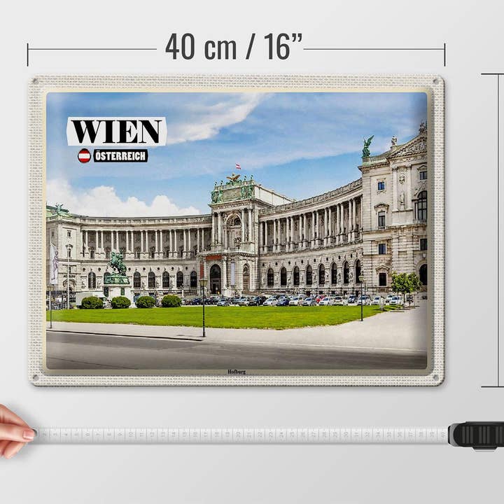 Femer - Wholesale Sign - Tin sign travel Vienna Austria Hofburg architecture 40x30 cm sign4