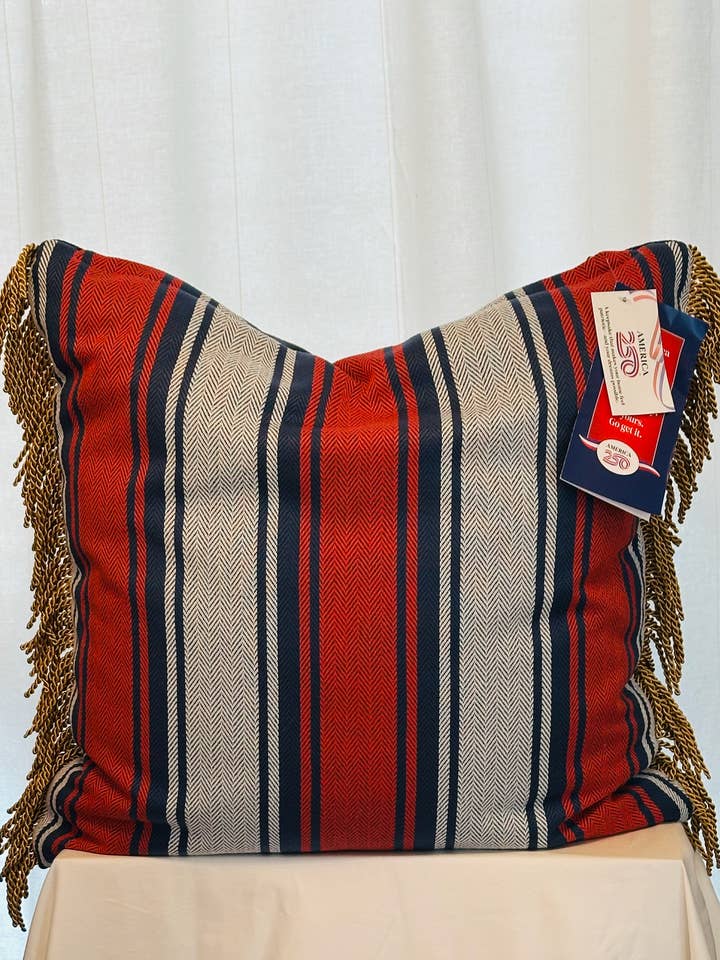 Liberty Lux American Prosperity Indoor/Outdoor Pillow for wholesale by American Prosperity Pillow - America 250 licensee