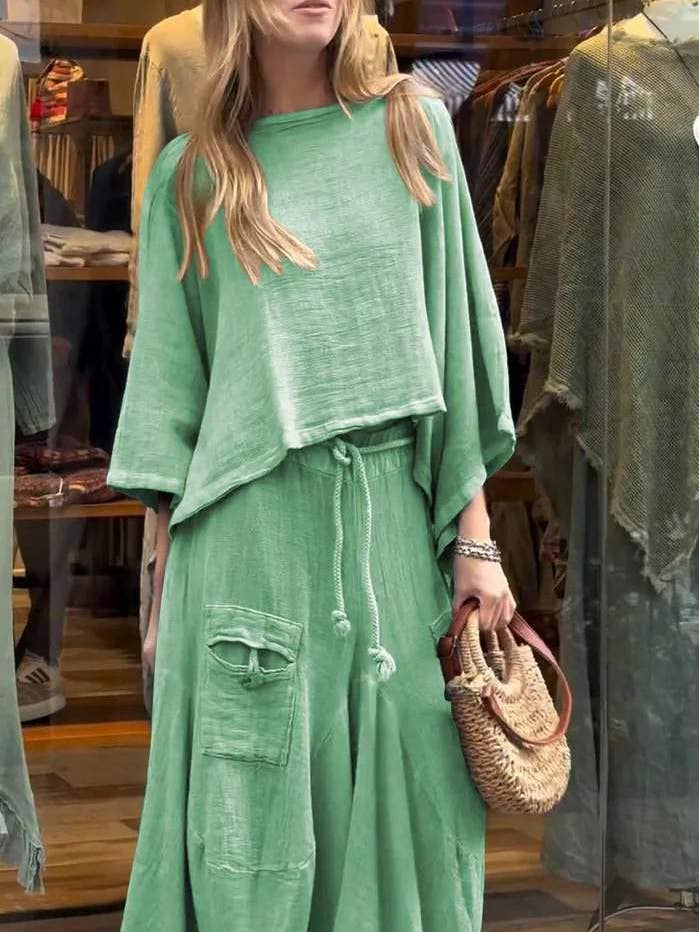 losse rok tweedelig pak voor wholesale door Queen Fashion