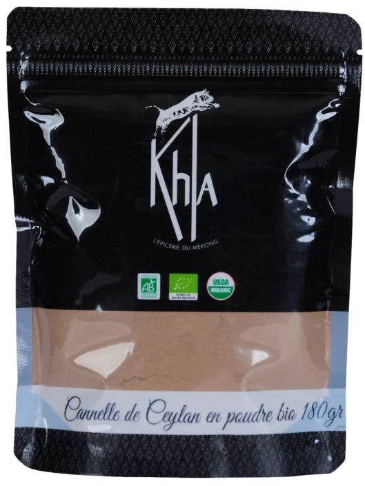 Ceylon cinnamon - Organic - powder - 180g for wholesale by Khla - L'épicerie du Mékong