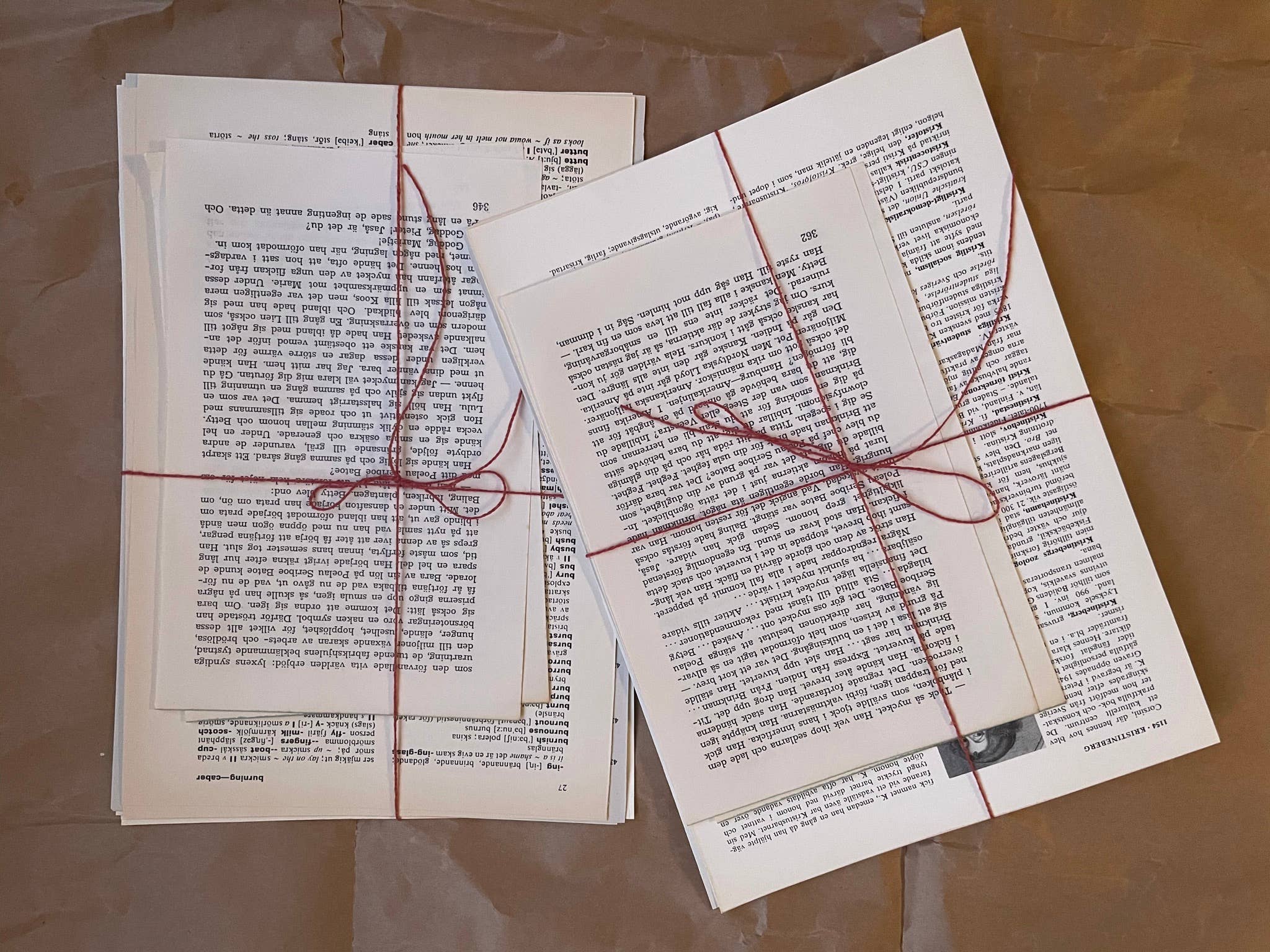 Eldfängda Design - Wholesale Craft Supplies - Vintage bookpages paper ephemera bundle3