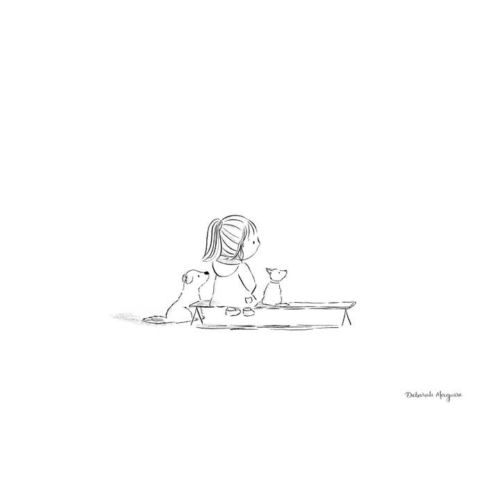 Always Together (solo inchiostro) - Stamperia d'arte per la vendita all'ingrosso da parte di Deborah Maguire