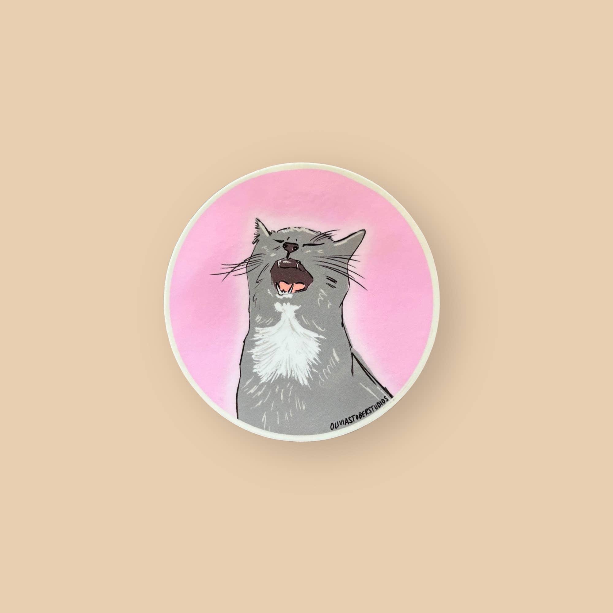 Olivia Stober Studios - Wholesale Sticker - Bruce Sticker