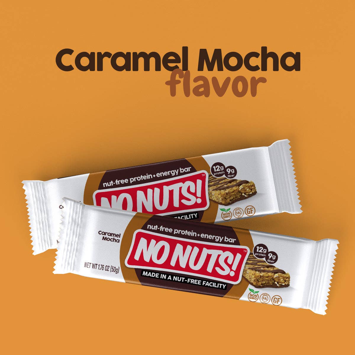 No Nuts! – Snack Bar por atacado – Barras de Snack de Chocolate, Caramelo e Mocha - Pack de 12 Barras7