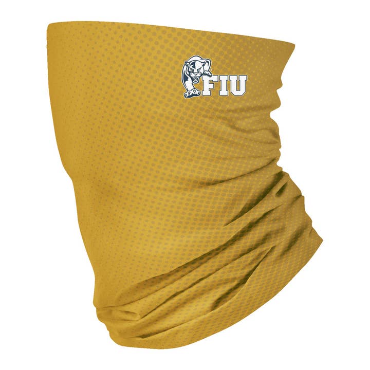 FIU Panthers Solid Gold Neck Gaiter for wholesale by Vive La Fete