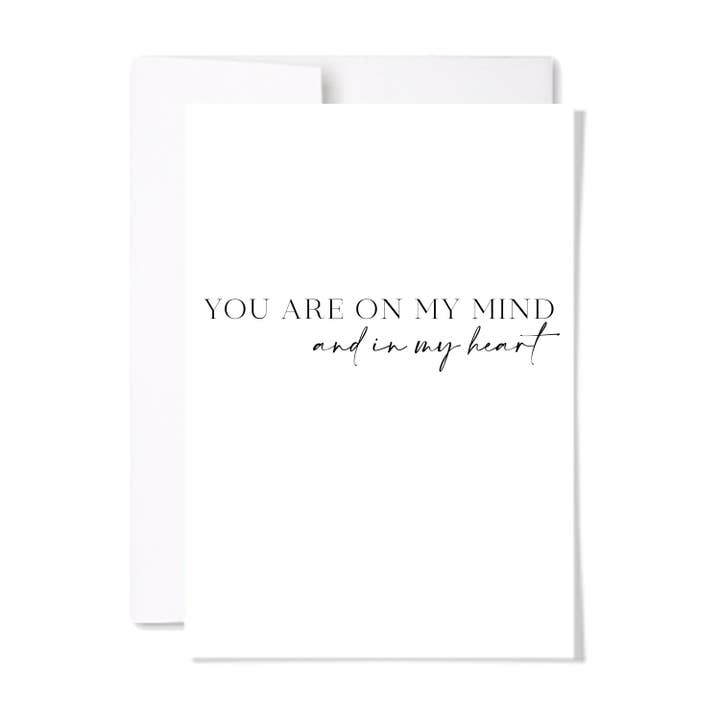 Cartão Coração e Mente por atacado de paperscript