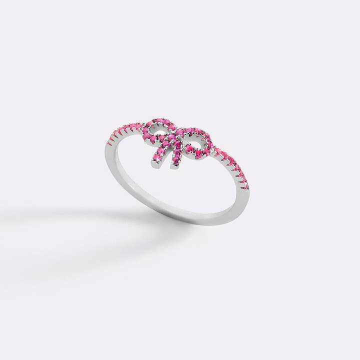 Mint & Lily - Wholesale Multi-Stone Ring - Pave Bow Ring