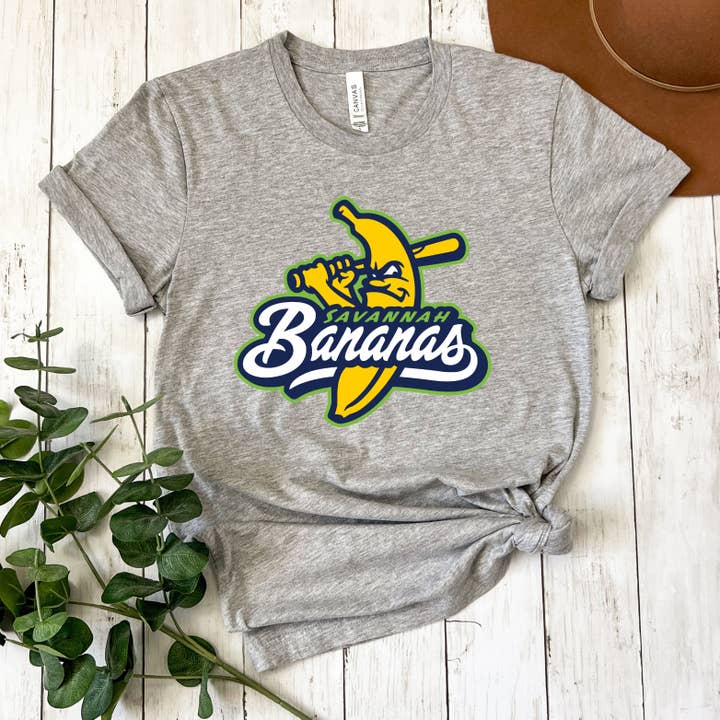 TheKingShirt - Wholesale Screen Printed T-Shirt - Women's - Savannah Banana Baseball Logo Tee Unisex Jersey Shirt3