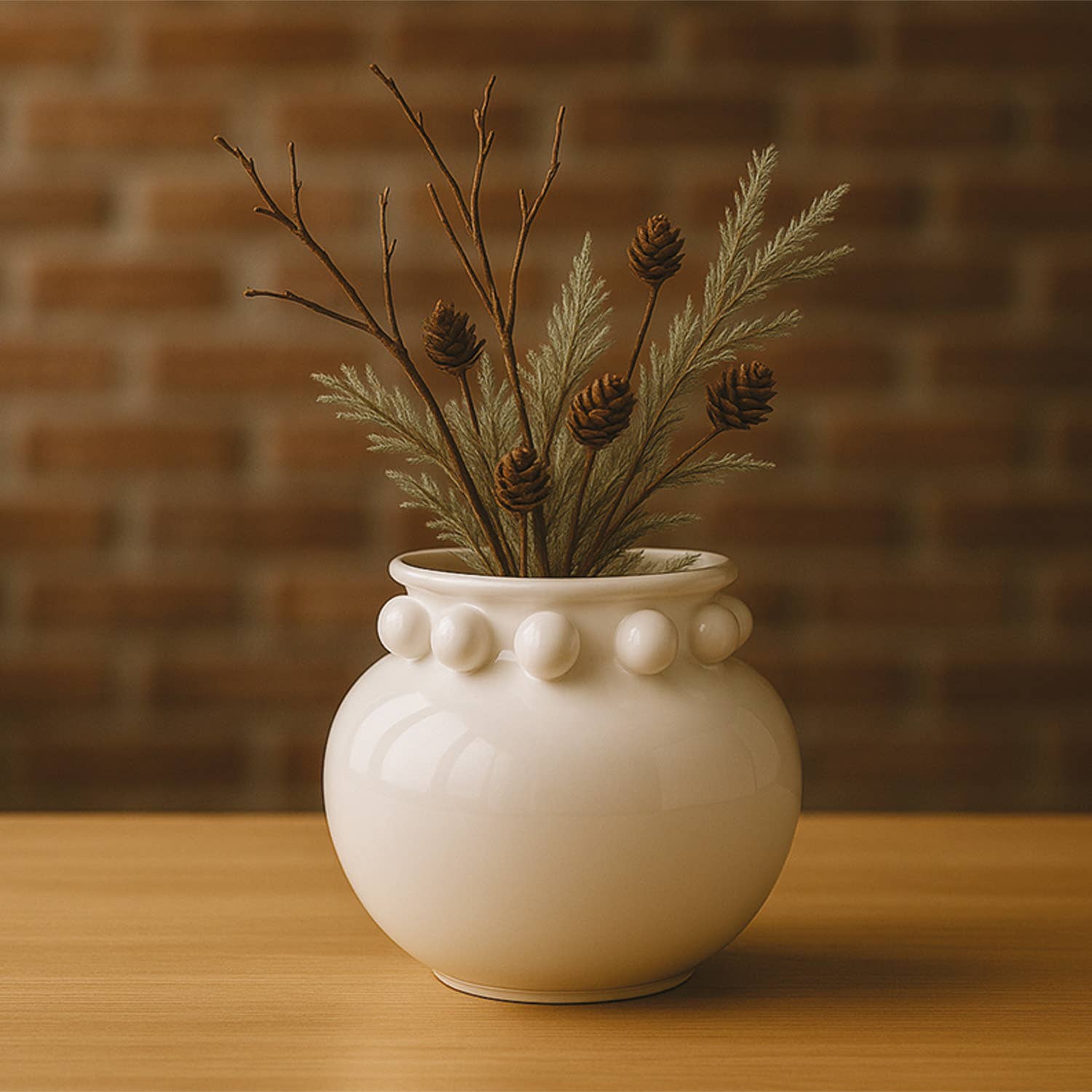 Opjet Paris - Wholesale Vase - White Bouly vase D16 H13cm1