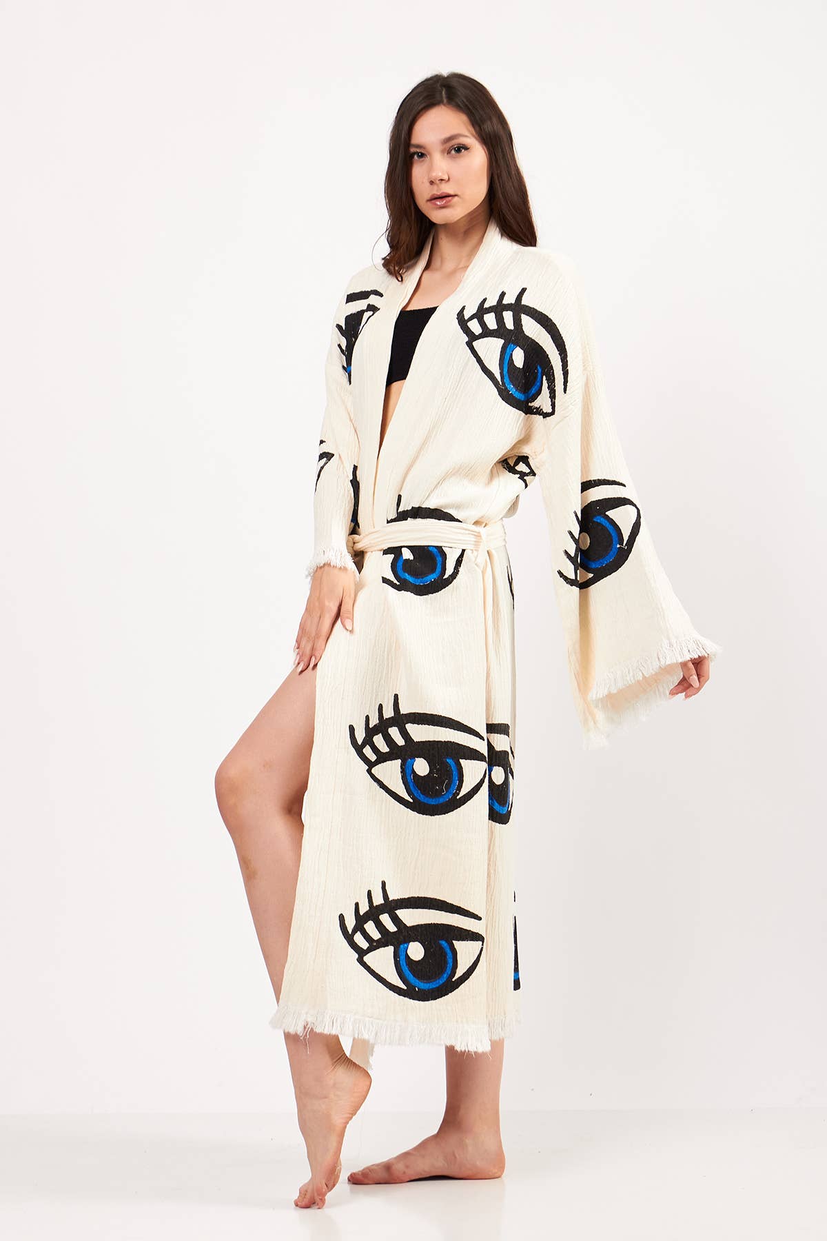Yaz Concepts – wholesale Kimono – Women's – Eye Print Bathrobe | Festival Kimono | Evil Eye Clothing11