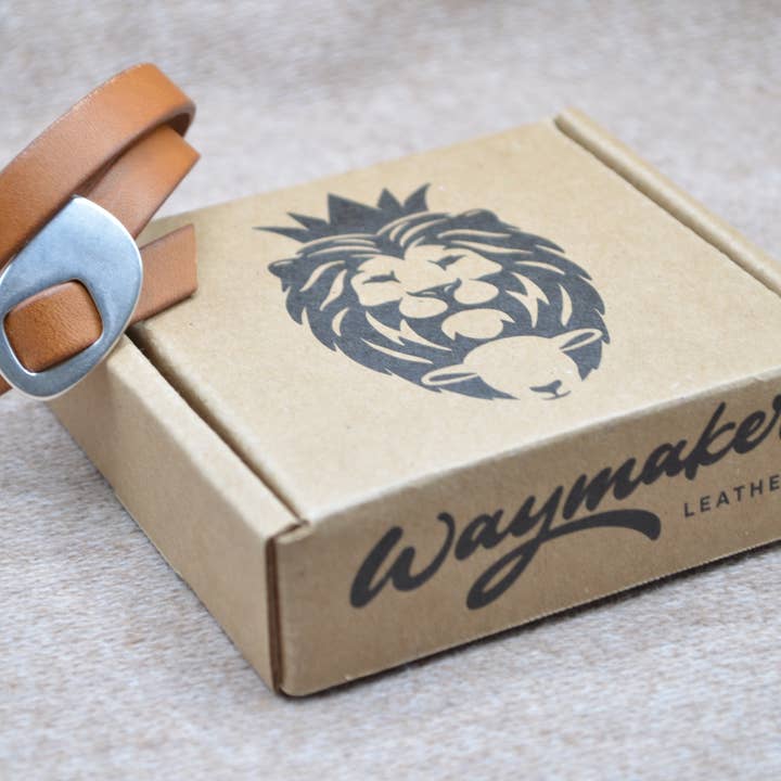 Waymaker Leather - Wholesale Bangle Bracelet - Christian Bracelet Handmade Genuine Leather with Bible Verse4