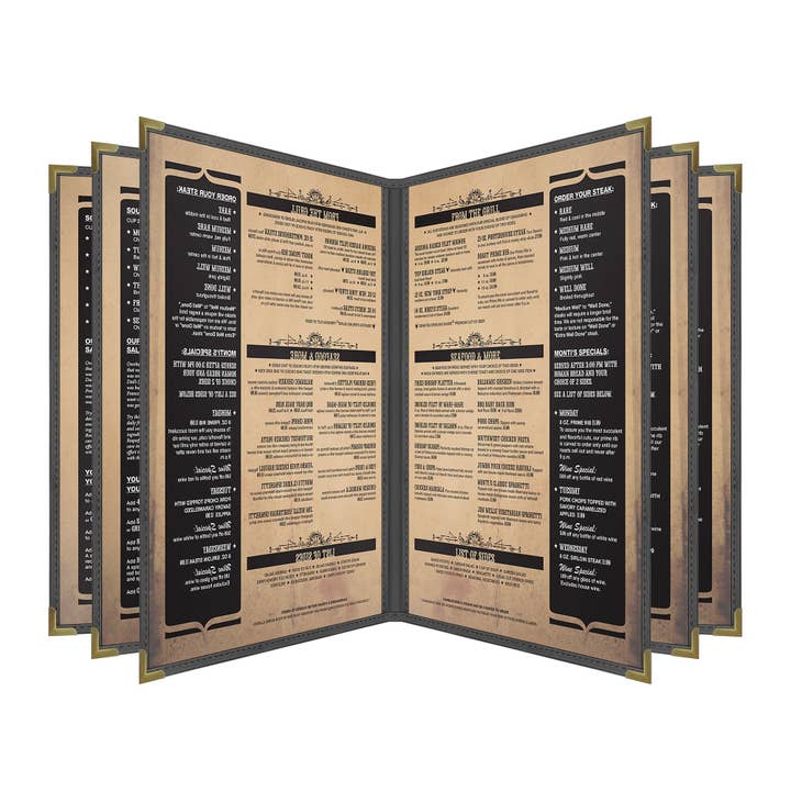 Pajco Menu Cover, Six Pocket Booklet (10 View) for wholesale by Goodsmart