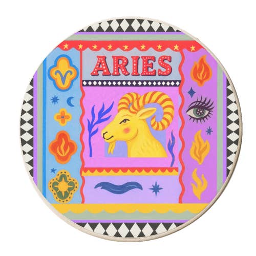 Coasters 'Aries star sign' for wholesale by ART WOW