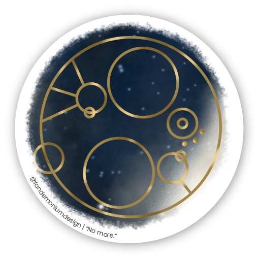 Fandemonium Design - Wholesale Sticker - War Doctor "No More" Catchphrase Sticker2