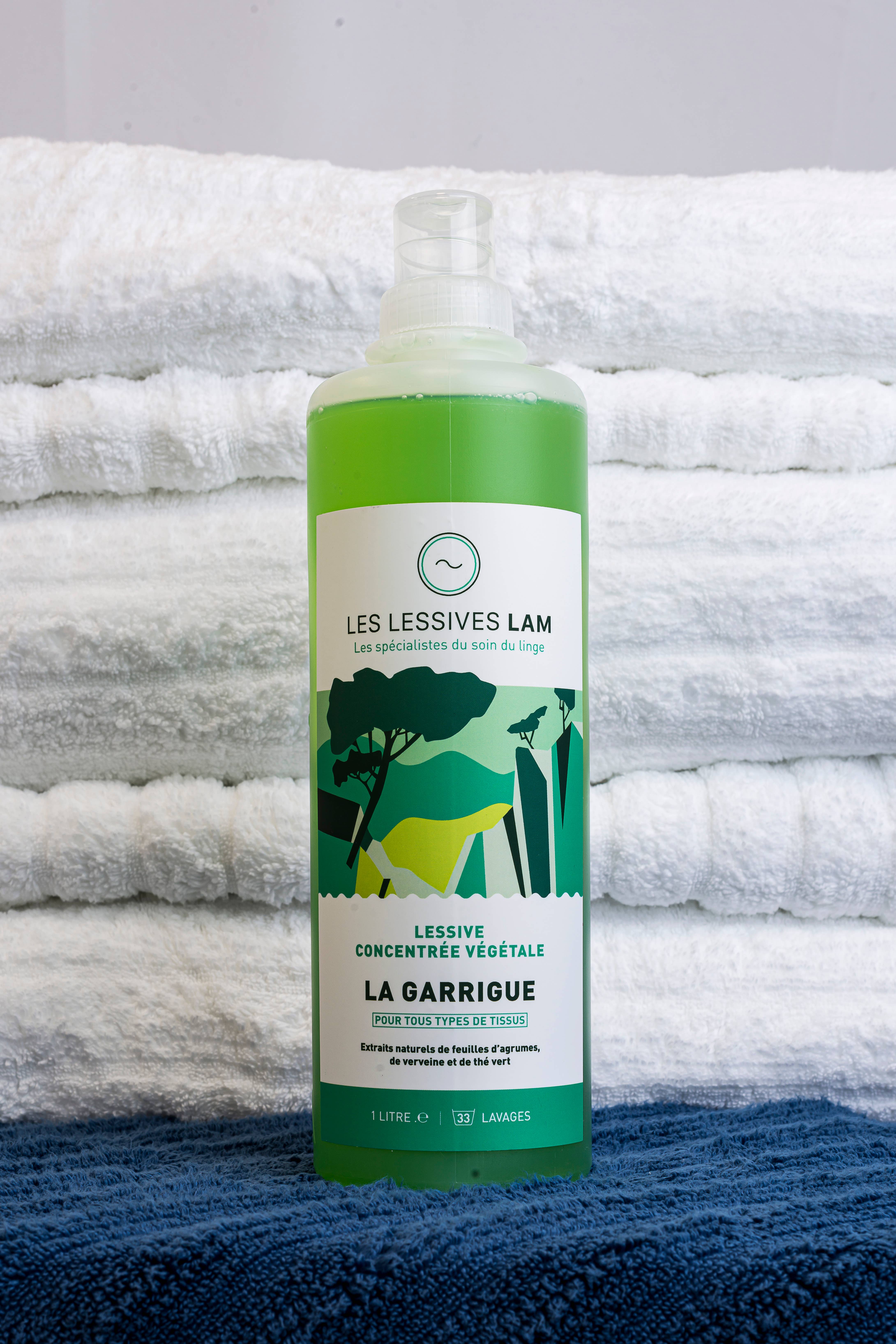 Les lessives LAM - Vendita all'ingrosso Detersivi liquido per bucato - Detergente liquido vegetale concentrato 1L - La Garrigue2
