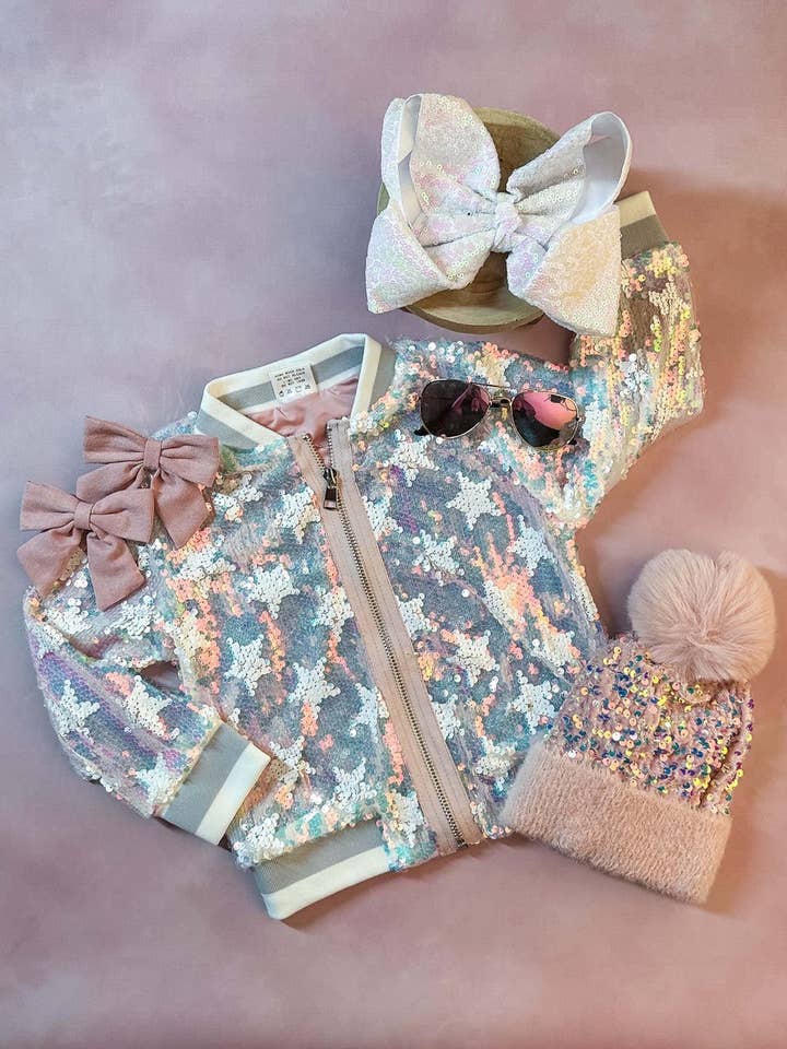 Sparkly Stars & Sequins Jacket for wholesale by The Hair Bow Company