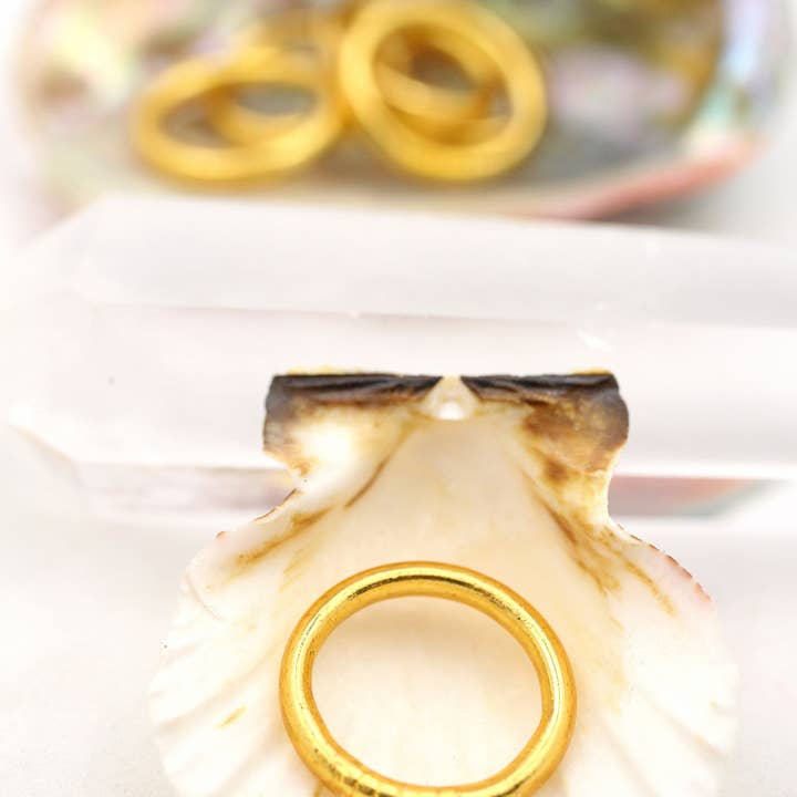 Woman Shops World - Vente Anneau/bague à empiler - Bagues de temple bouddhiste thaïlandaises simples, colorées, Kumlai5