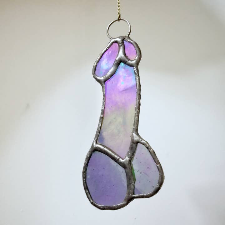 Lost & Found Design - Wholesale Suncatcher - Stained glass - penis - choose your color