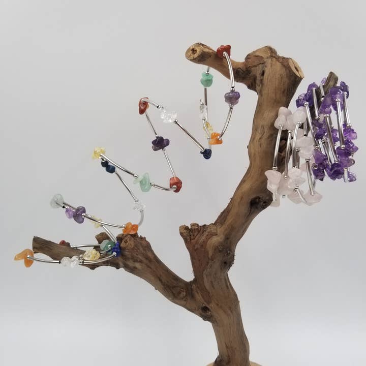 Bracciale in cristallo Chakra multistrato fatto a mano per la vendita all'ingrosso da parte di CHAKRA JEWELRY