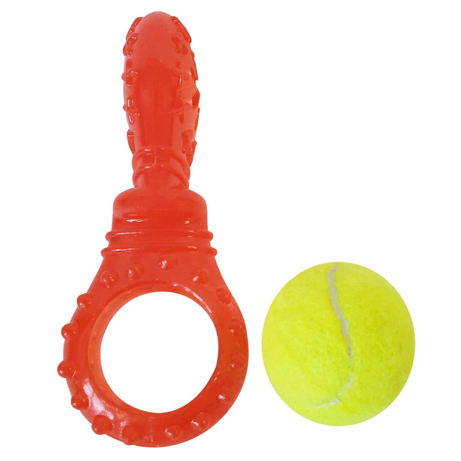 Jojo Modern Pets – Großhandel Haustier-Quietschspielzeug – Hund – Umweltfreundliches, quietschendes TPR-Tennisball-Hundespielzeug mit Leckerlifüllung1
