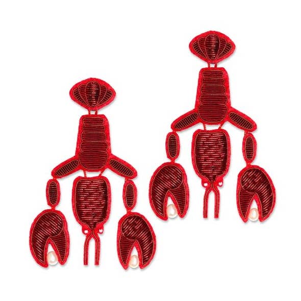 Earrings - Hanging Lobsters for wholesale by Macon & Lesquoy