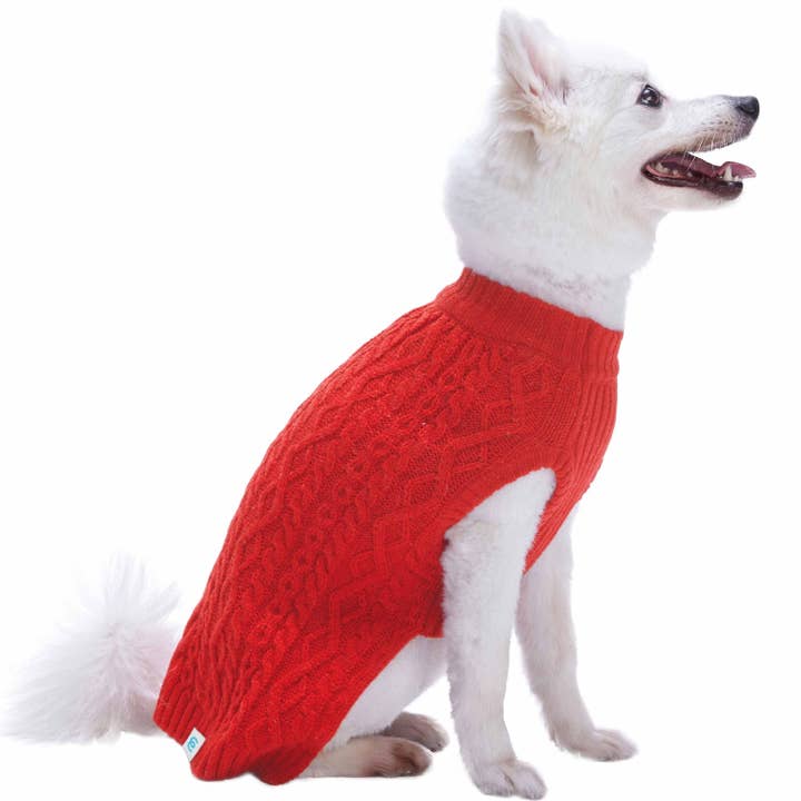 Blueberry Pet - Wholesale Pet Sweater - Dog - 🧶Warm, Lightweight Wool-Blend Cable-Knit Dog Sweater35