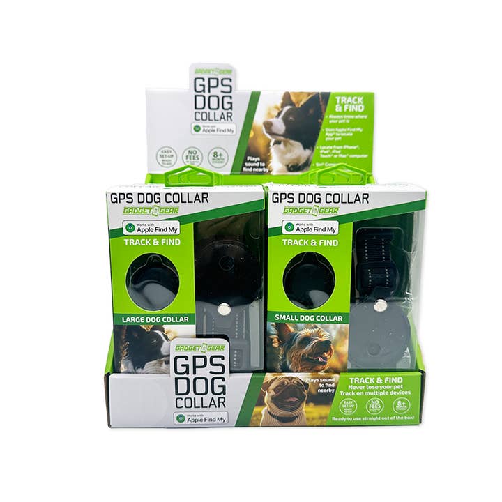 Novelty Brands - Wholesale Pet Collar - Dog - GPS Dog Collar Tracker Apple Find My™ Compatible - 6/Display3