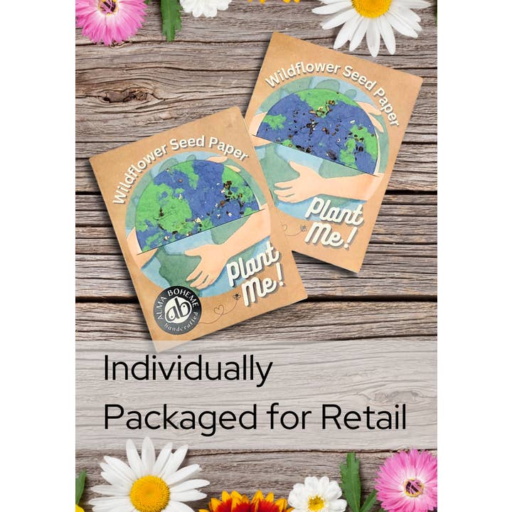 Alma Boheme Handmade - Wholesale Plant seeds - Wildflower Seed Paper Earth1