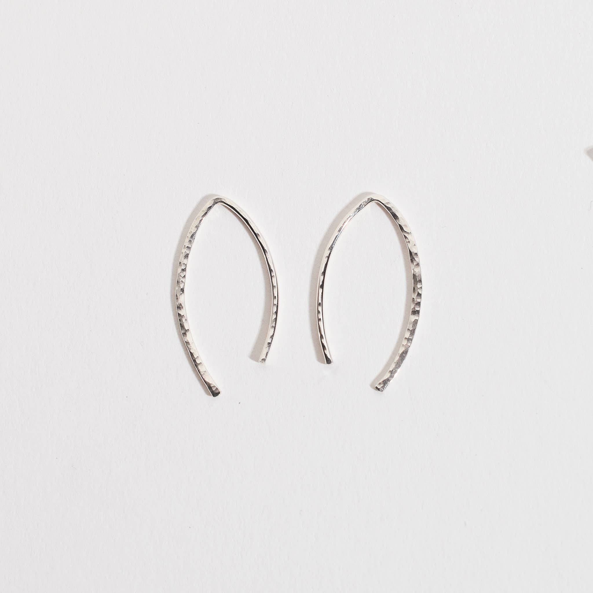 Loveable - Wholesale Hoop Earrings - Small Arc Threader Earrings0