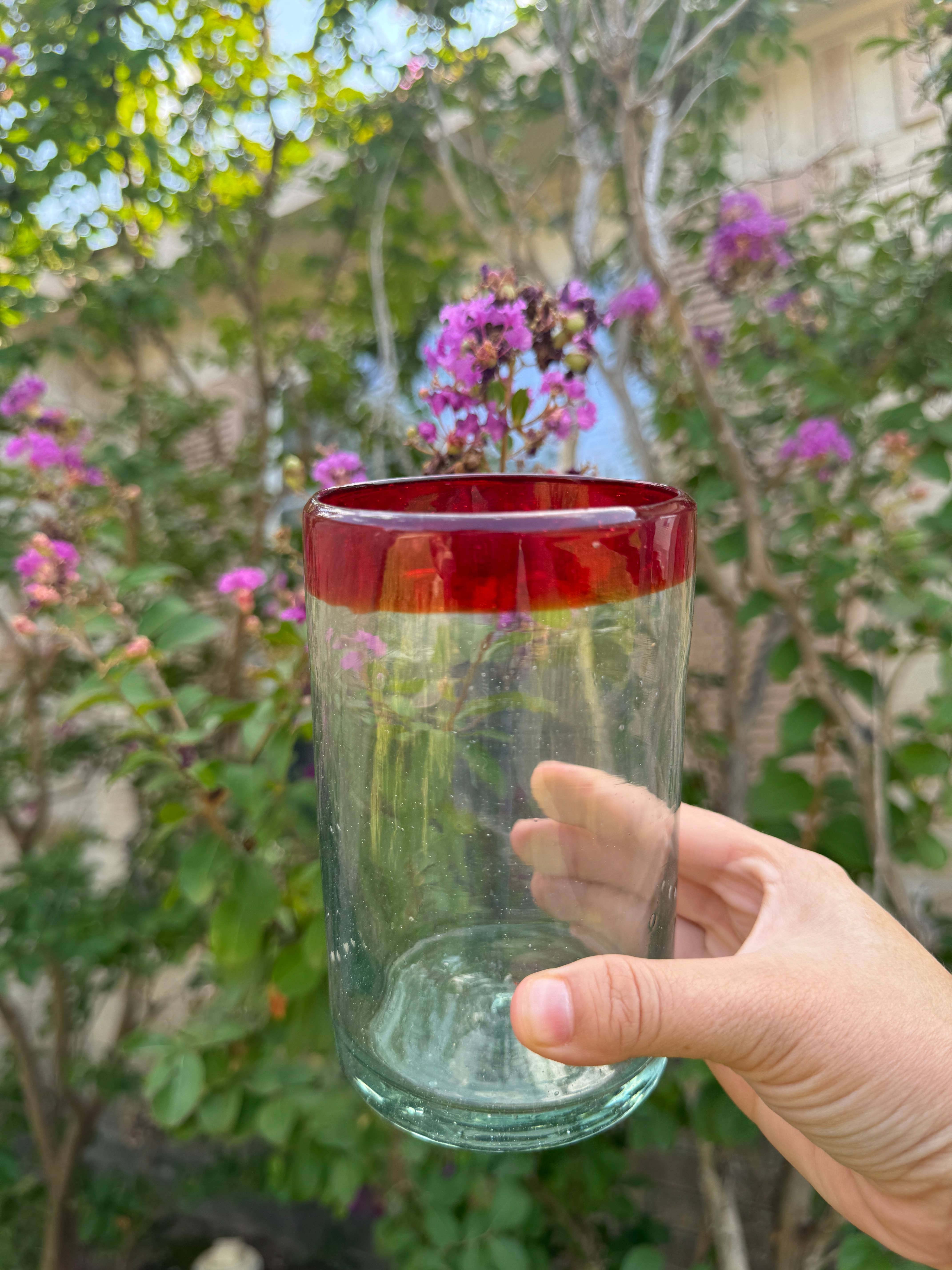 Doña Cata Art – Engroshandel Drikkeglas/kop – Sæt med 12 høje håndblæste mexicanske briller 14 oz2