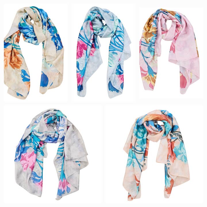 Seidige lange Schals 311 für den Großhandel von Nola by bijusol