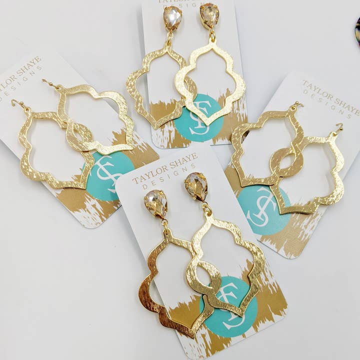 Taylor Shaye Designs - Wholesale Dangle Earrings - Gold Everyday Drops