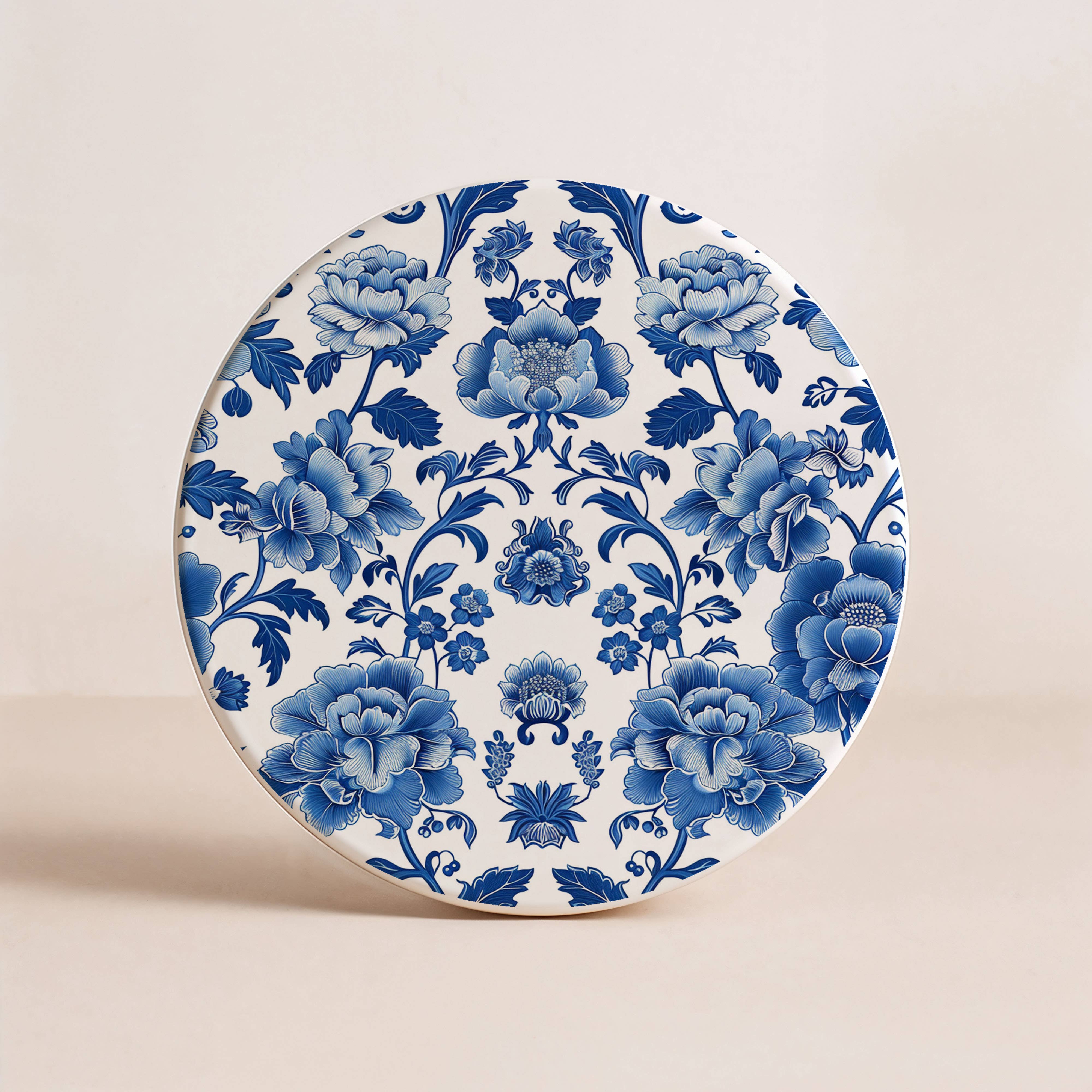 Gia Roma - Wholesale Decorative Tabletop Object - Blue Country Coaster Elegant Grandmillennial Blue Home Decor86