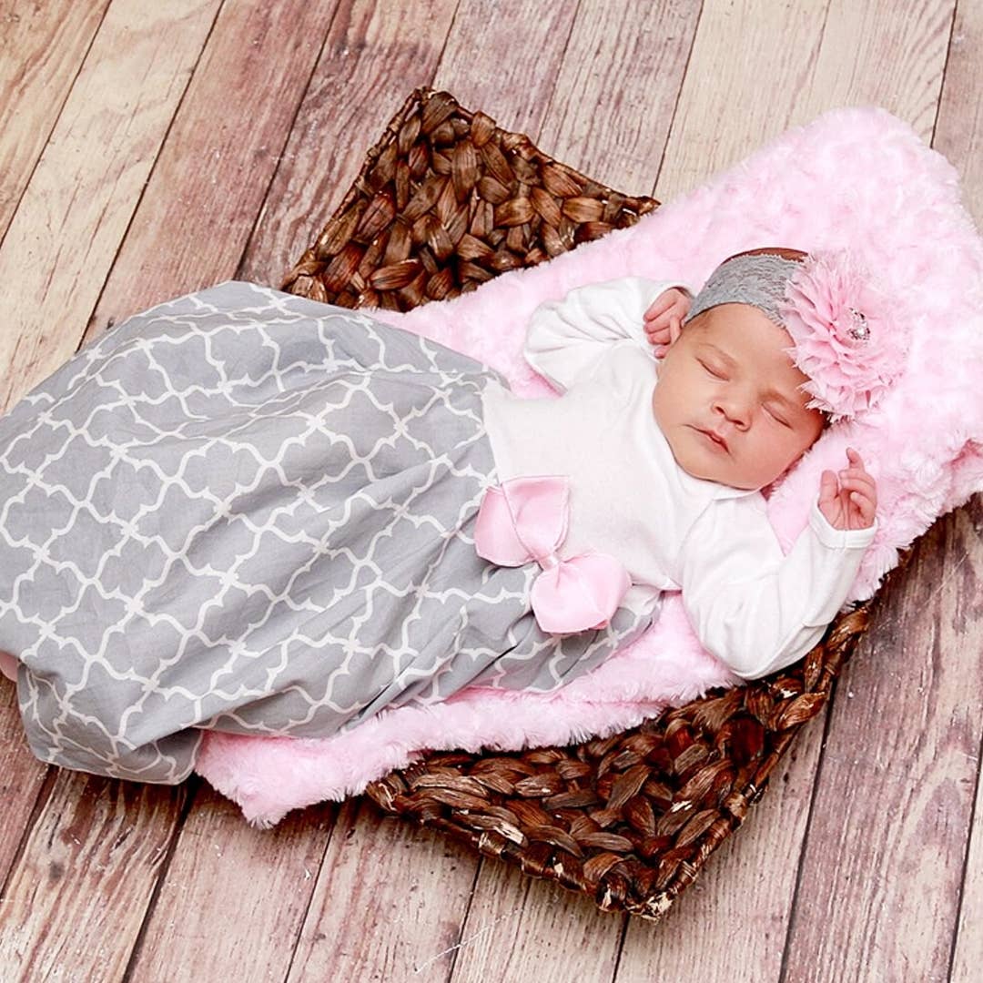 Baby Girl Ruffle Layette With Paisley Print BEAUTIFUL 