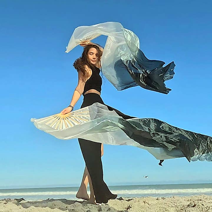 Mougee Seidenfächer – Für Tanz, Festivals oder einfach zum Spaß (Einzeln erhältlich) für den Großhandel von YoYoSam Wholesale