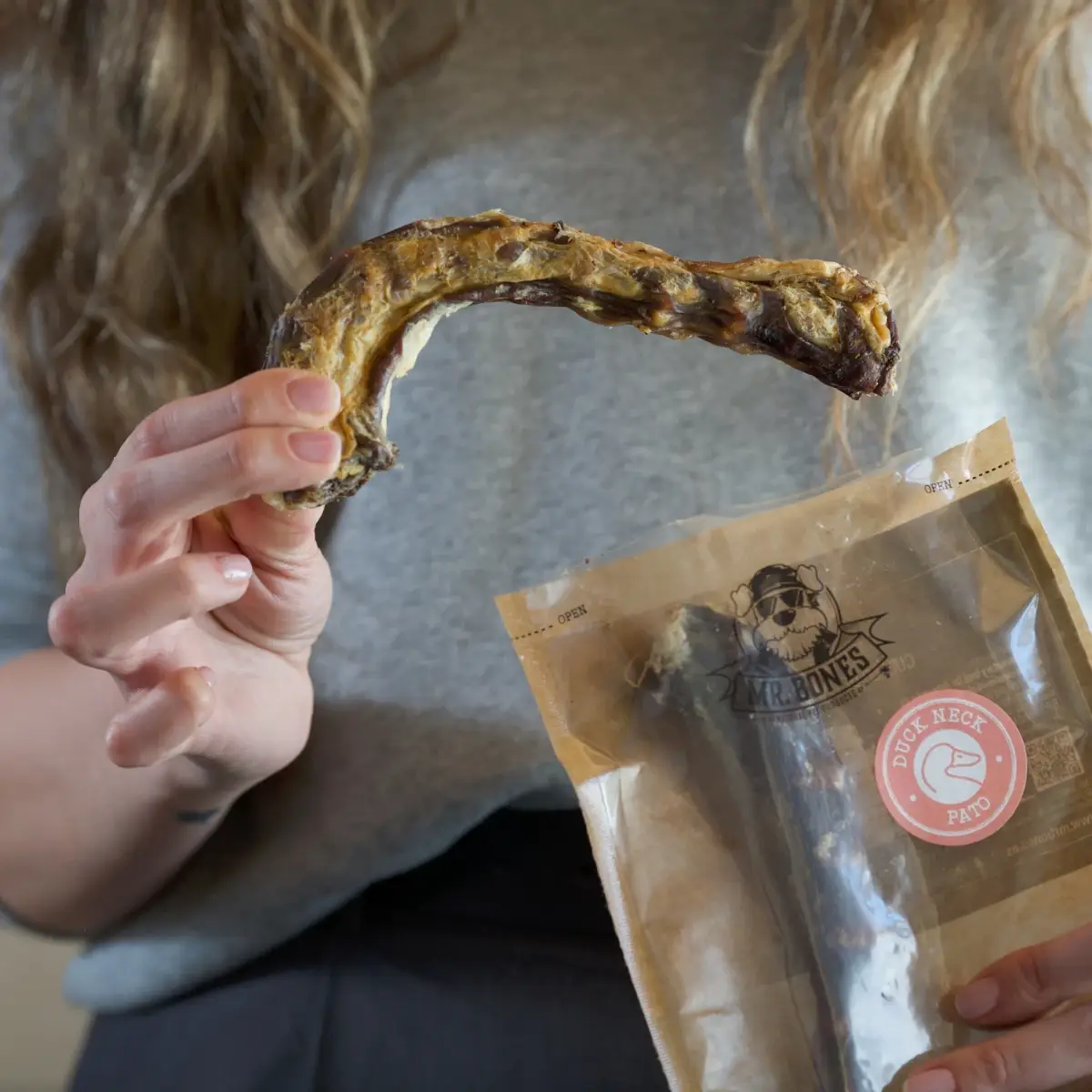 Mr.Bones - Natural Pet Products - Venta al por mayor Chuches - Perros - Snack natural para perros- Cuello de Pato1