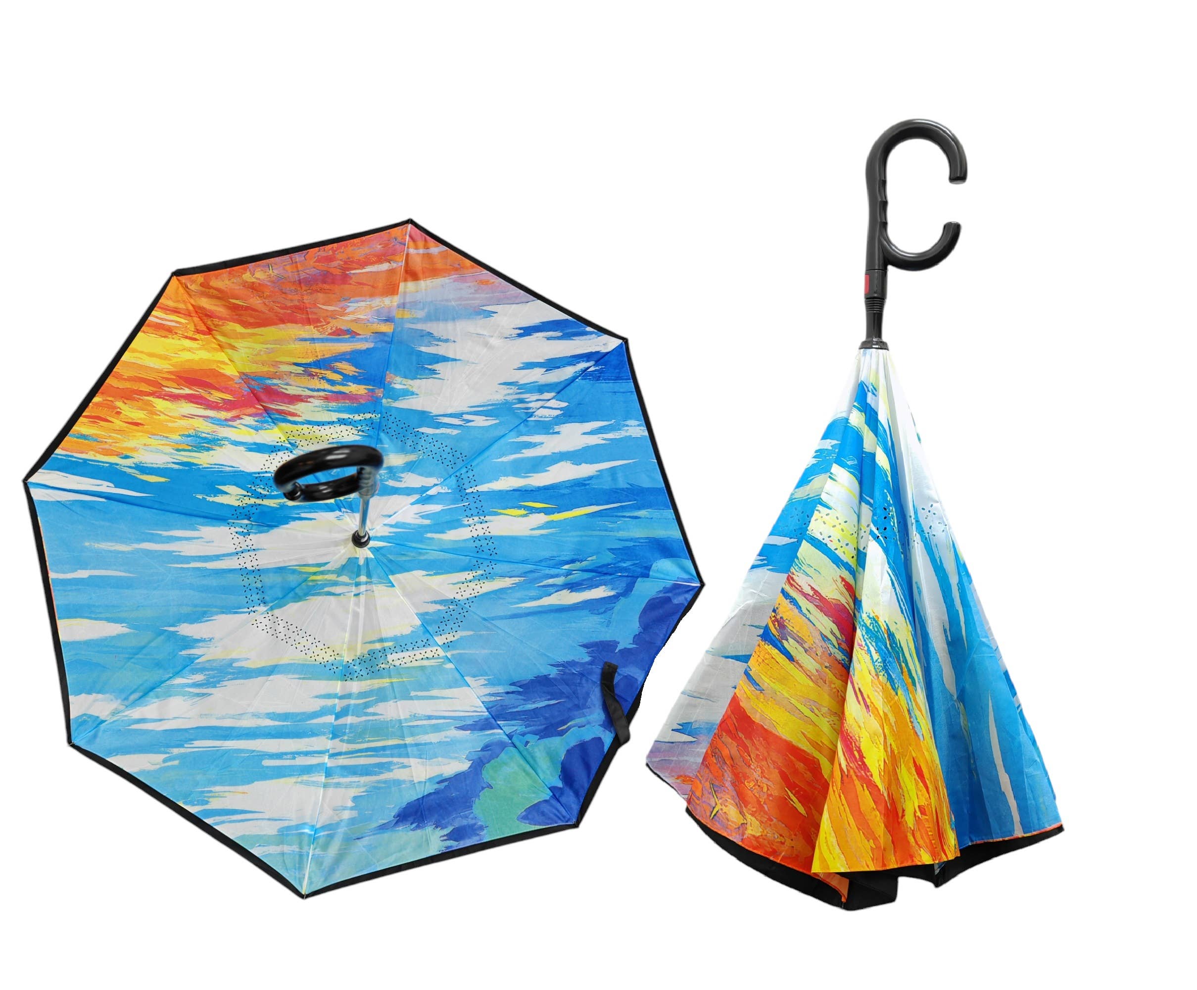 Superbia - Wholesale Umbrella - Women's - Inverted Automatic-Opening Printed Upside Down Umbrella13