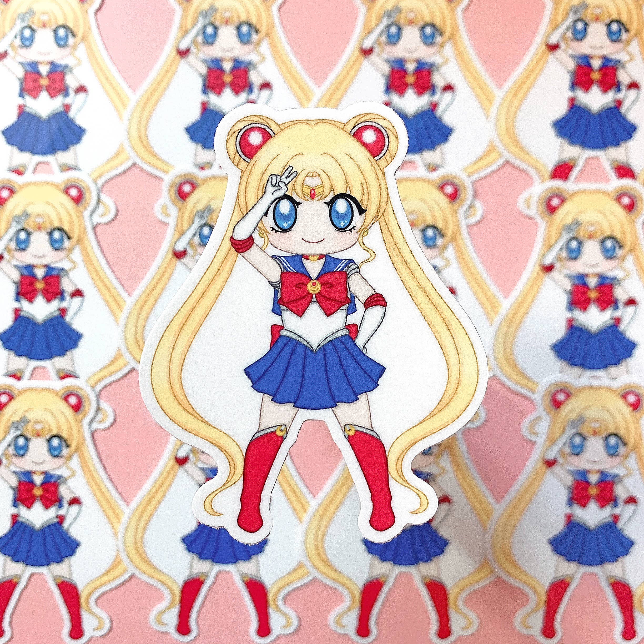 Parasol Paper - Wholesale Sticker - WATERPROOF Anime Chibi Sailor Scout Moon Vinyl Decal0