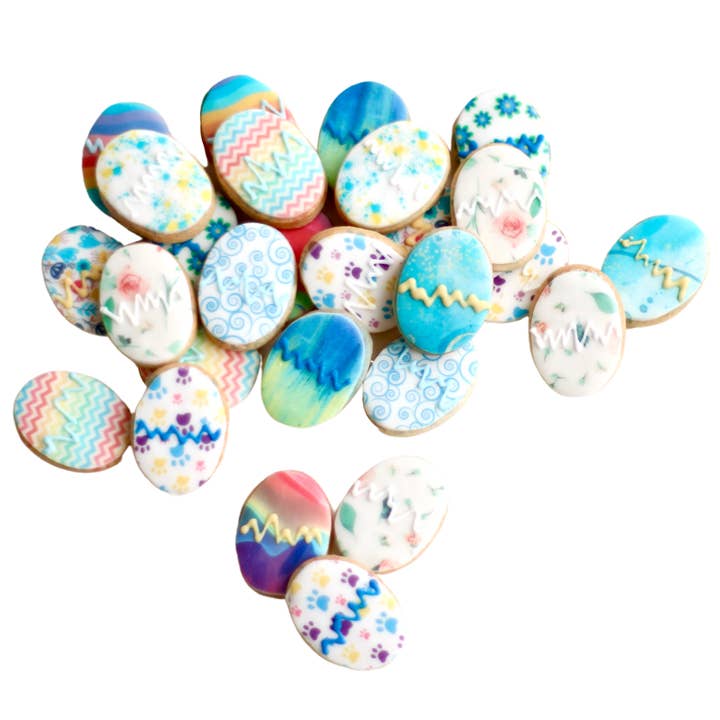 Mini Easter Egg Cookie Set for wholesale by Sweet Sanctions LLC