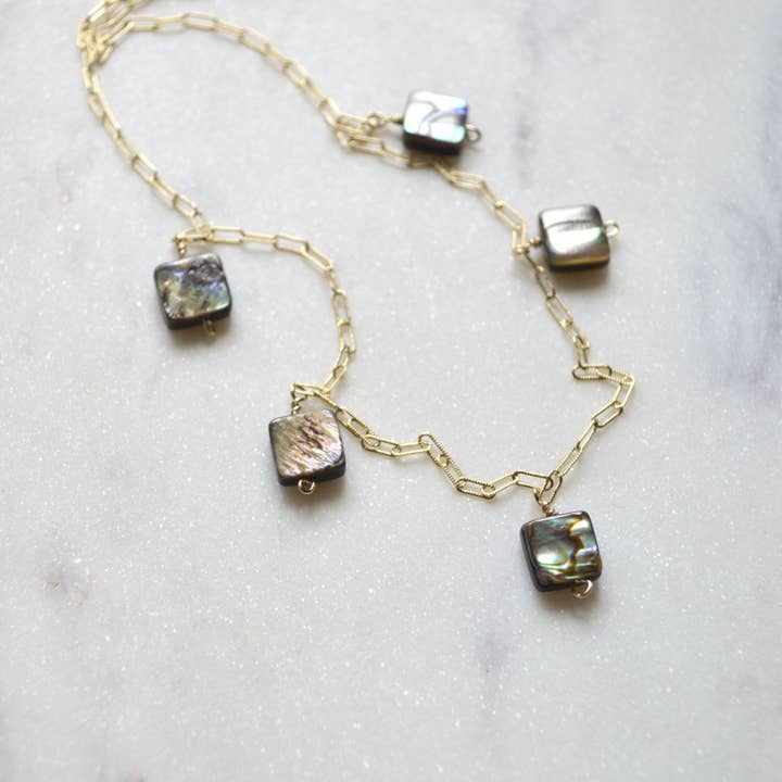 Salty But Sweet - Wholesale Choker/collar - Abalone Shell Choker2