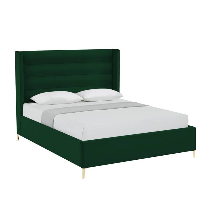 HomeRoots - Wholesale Bedroom furniture - Upholstered Queen Bed Frame