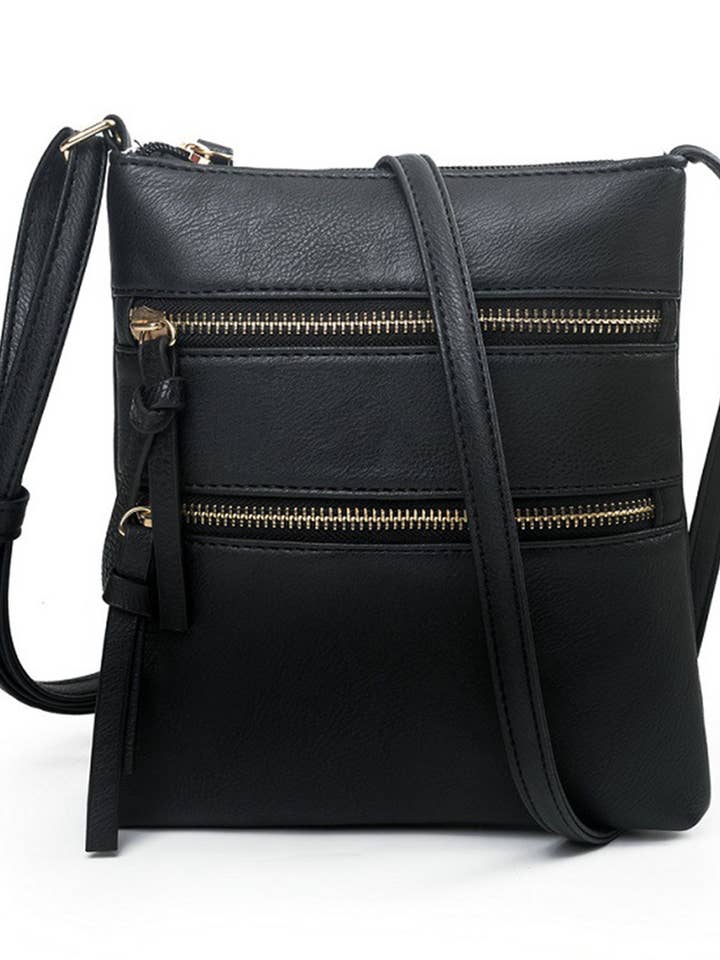 Sac bandoulière vertical à poches multiples avec fermeture éclair ZK3950 pour la vente par UNISHE