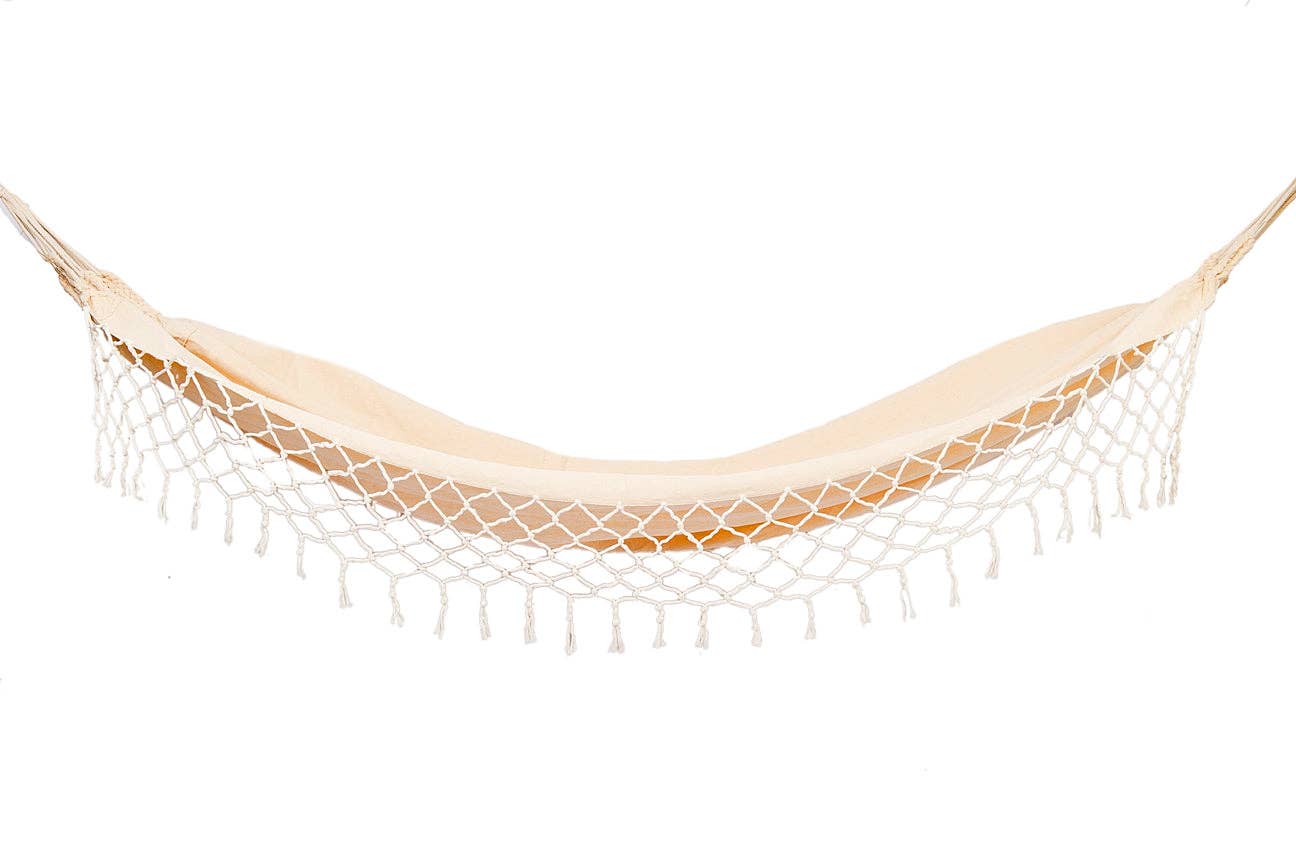 EcuaFina - Wholesale Hammock - Hammock Guanabana - Beige - 1 Person0