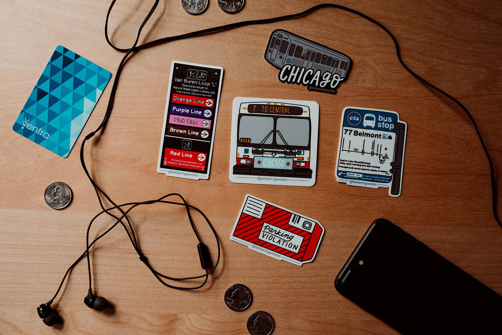 Lettering Works - Wholesale Sticker - Chicago Parking Ticket Vinyl Sticker3