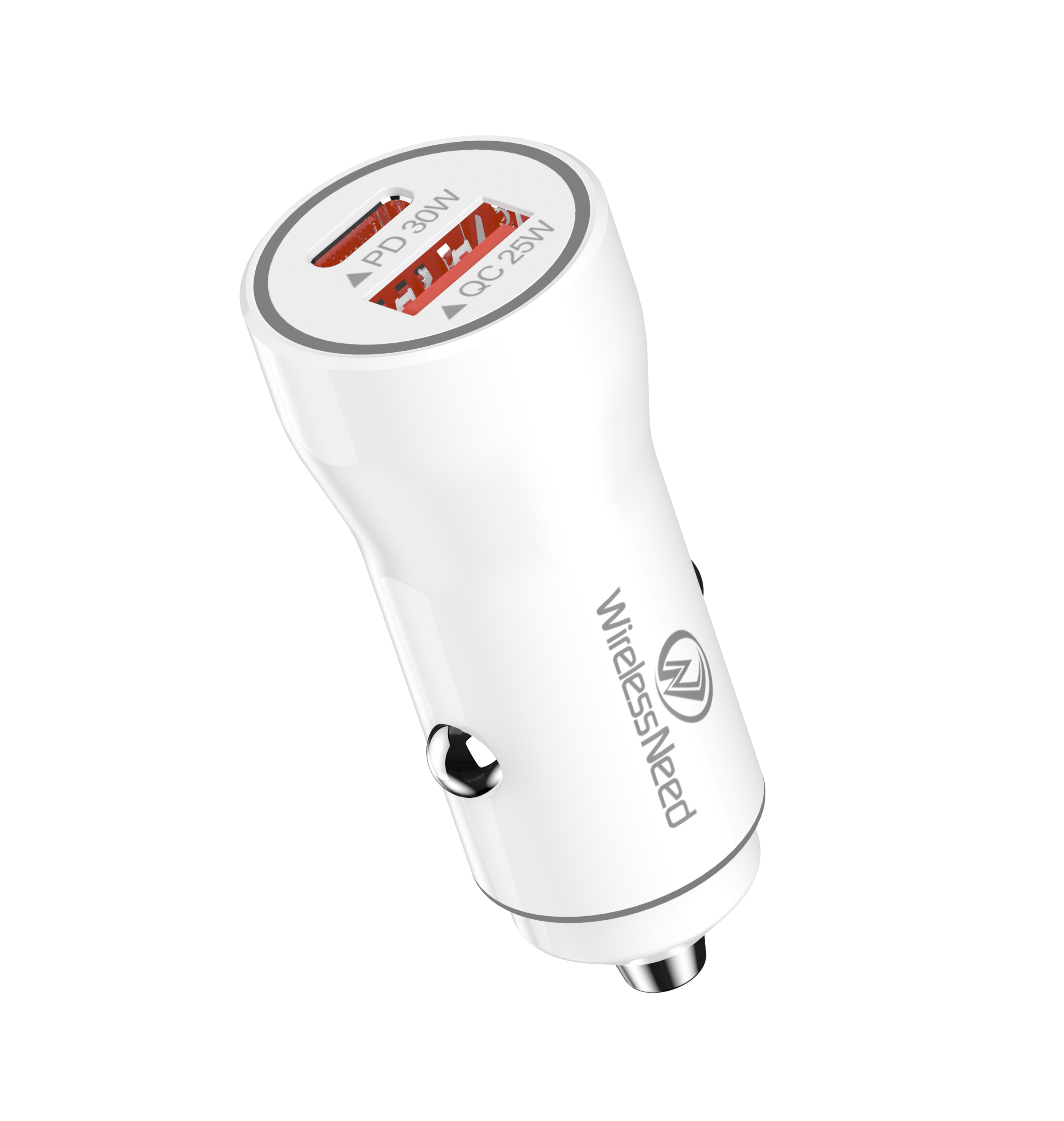 WirelessNeed - Wholesale Portable Charger - Car Adapter Dual PD30W - QC25W - USB & Type-C PD in bulk3